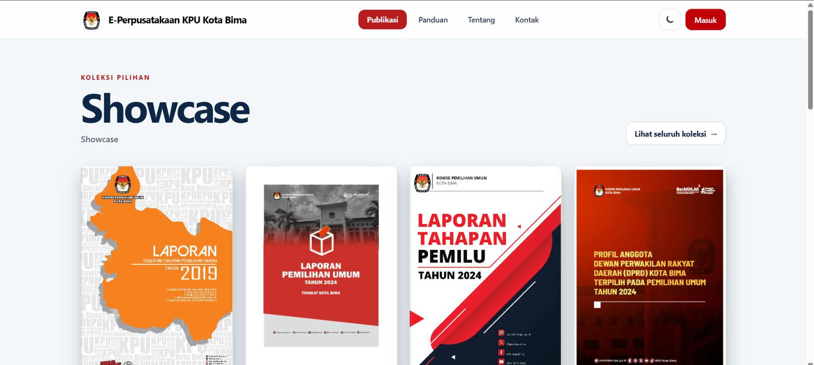E-Perpustakaan Digital KPU Kota Bima